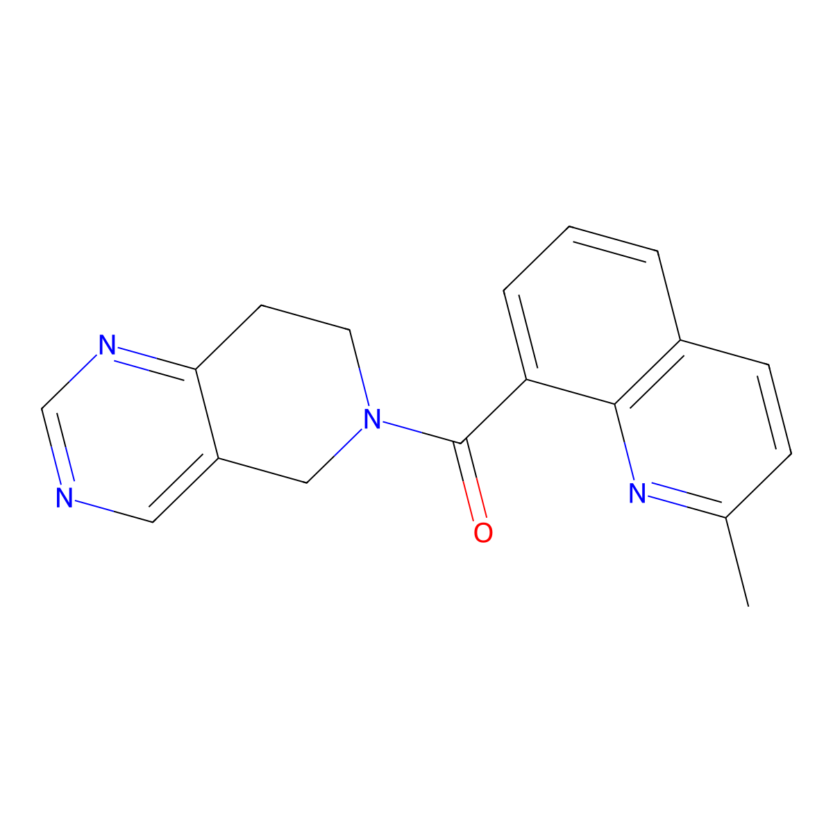 (7,8-dihydropyrido[4,3-d]pyrimidin-6(5H)-yl)(2-methylquinolin-8-yl)methanone molecular structure, CAS 1798040-15-9