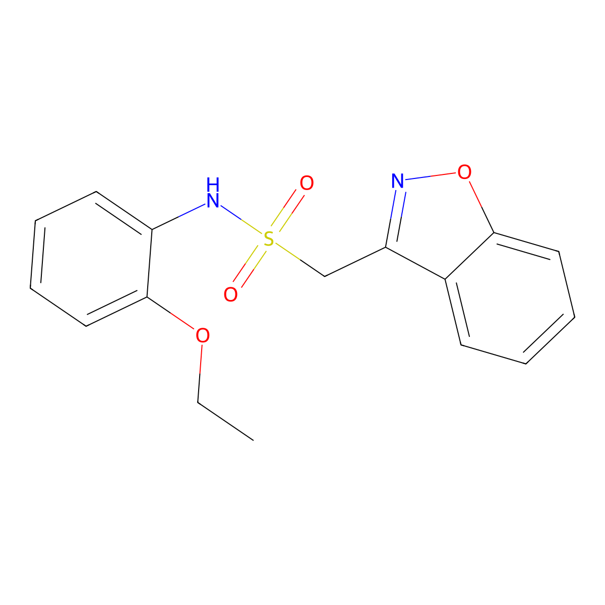 1-(benzo[d]isoxazol-3-yl)-N-(2-ethoxyphenyl)methanesulfonamide molecular structure, CAS 1798040-46-6