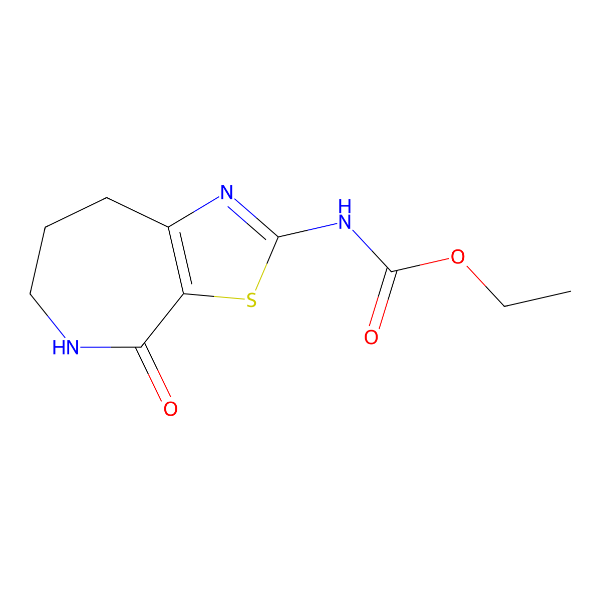 ethyl (4-oxo-5,6,7,8-tetrahydro-4H-thiazolo[5,4-c]azepin-2-yl)carbamate molecular structure, CAS 1798042-19-9