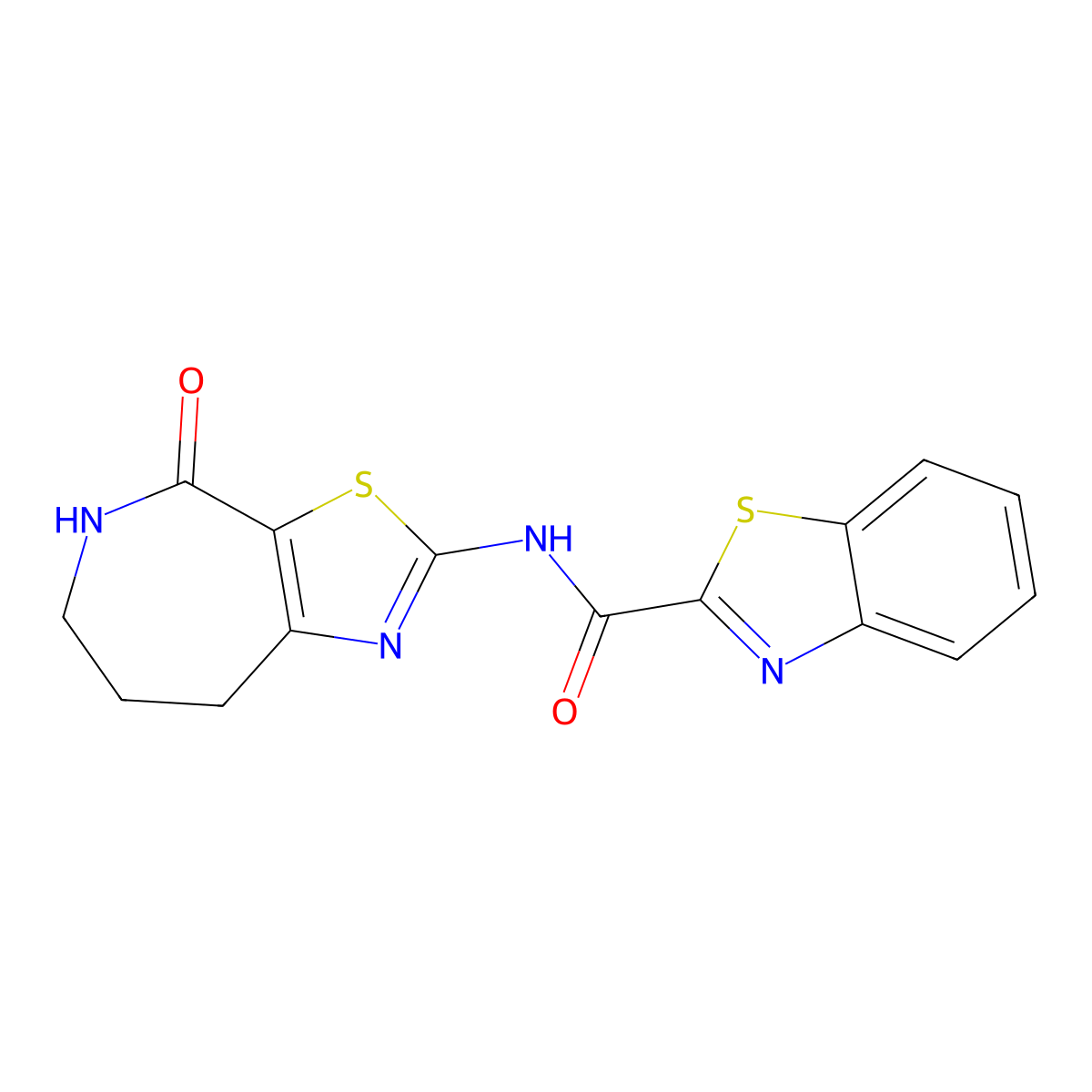 N-(4-oxo-5,6,7,8-tetrahydro-4H-thiazolo[5,4-c]azepin-2-yl)benzo[d]thiazole-2-carboxamide molecular structure, CAS 1798042-27-9
