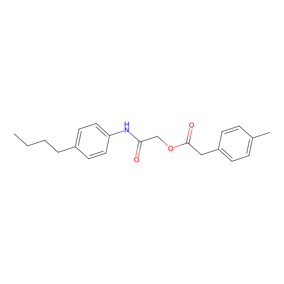 2-[(4-Butylphenyl)amino]-2-oxoethyl (4-methylphenyl)acetate molecular structure, CAS 1798043-71-6