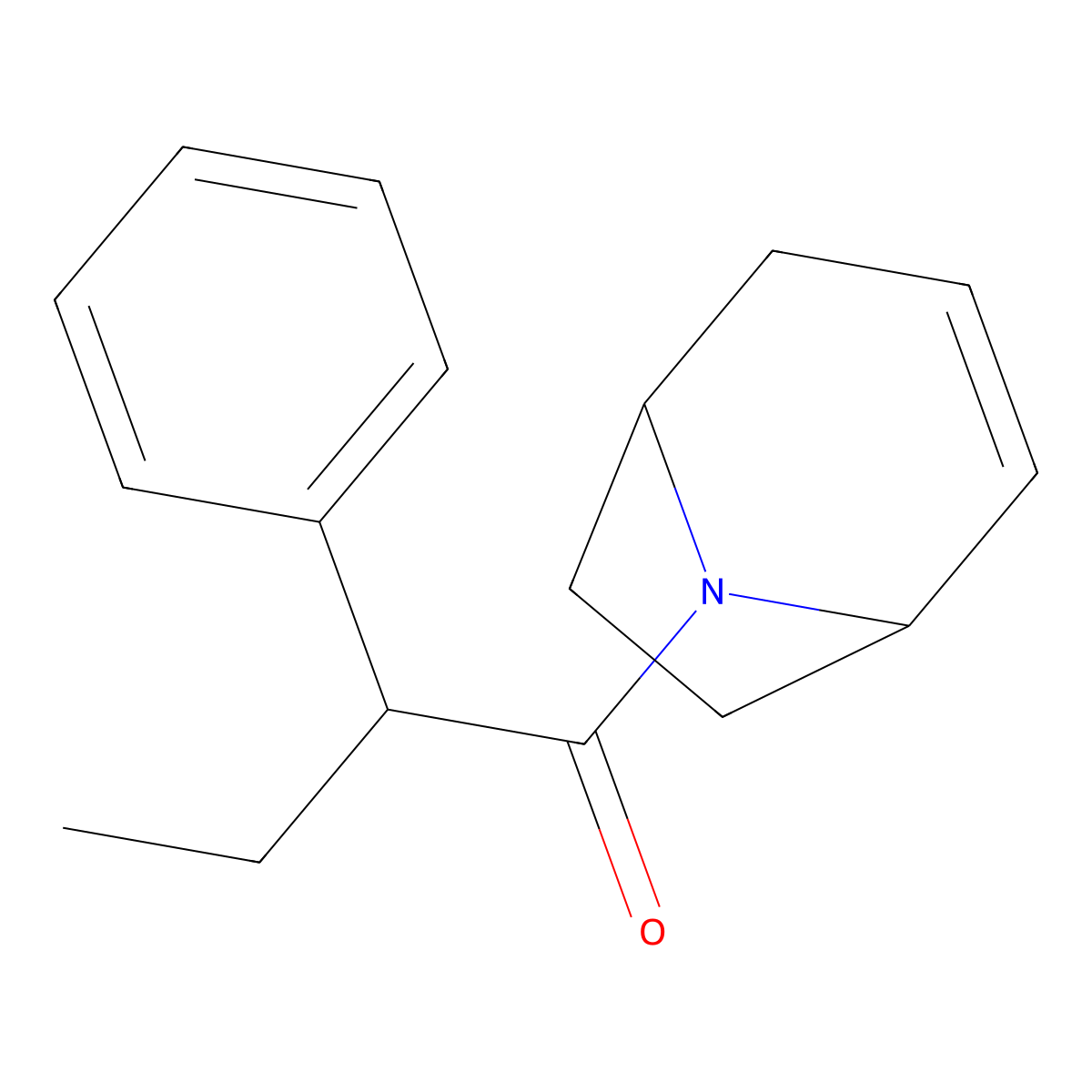 1-((1R,5S)-8-azabicyclo[3.2.1]oct-2-en-8-yl)-2-phenylbutan-1-one molecular structure, CAS 1798046-63-5
