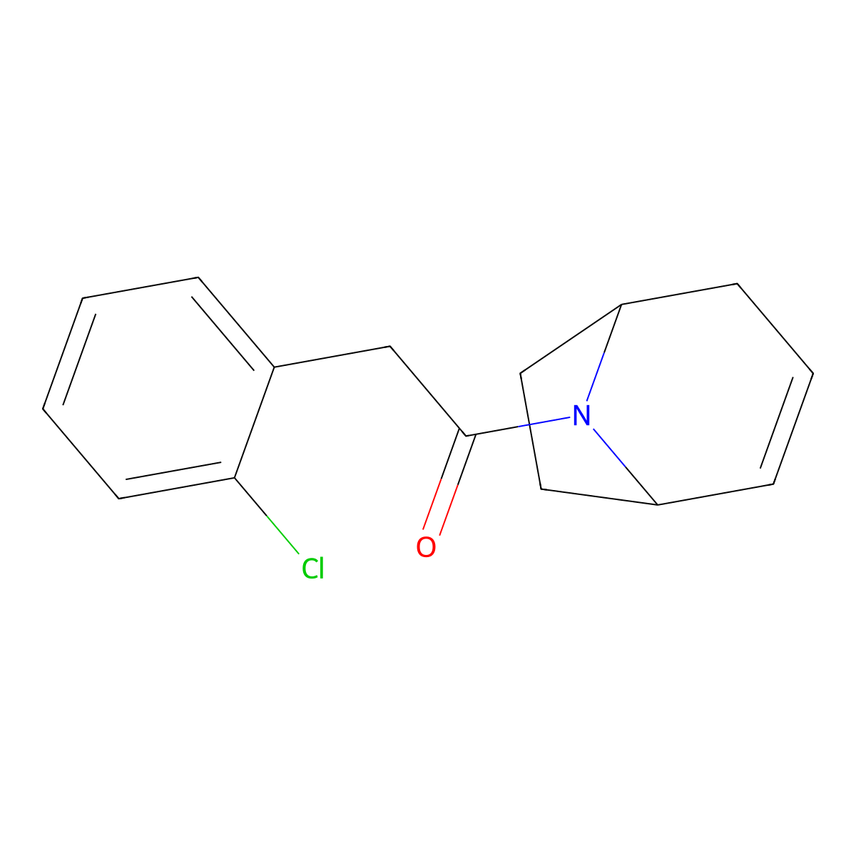 1-((1R,5S)-8-azabicyclo[3.2.1]oct-2-en-8-yl)-2-(2-chlorophenyl)ethanone molecular structure, CAS 1798046-68-0