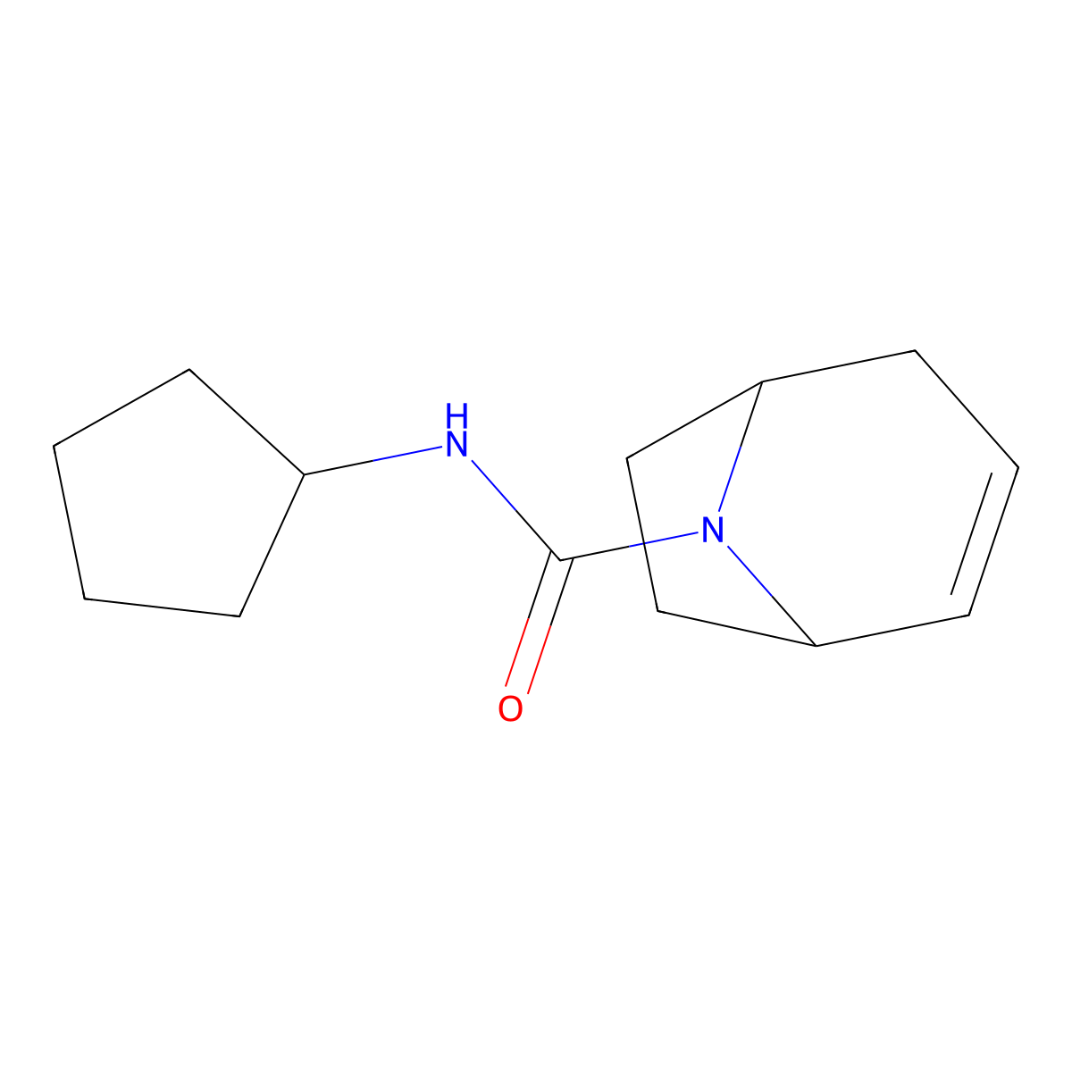 N-Cyclopentyl-8-azabicyclo[3.2.1]oct-2-ene-8-carboxamide molecular structure, CAS 1798047-07-0