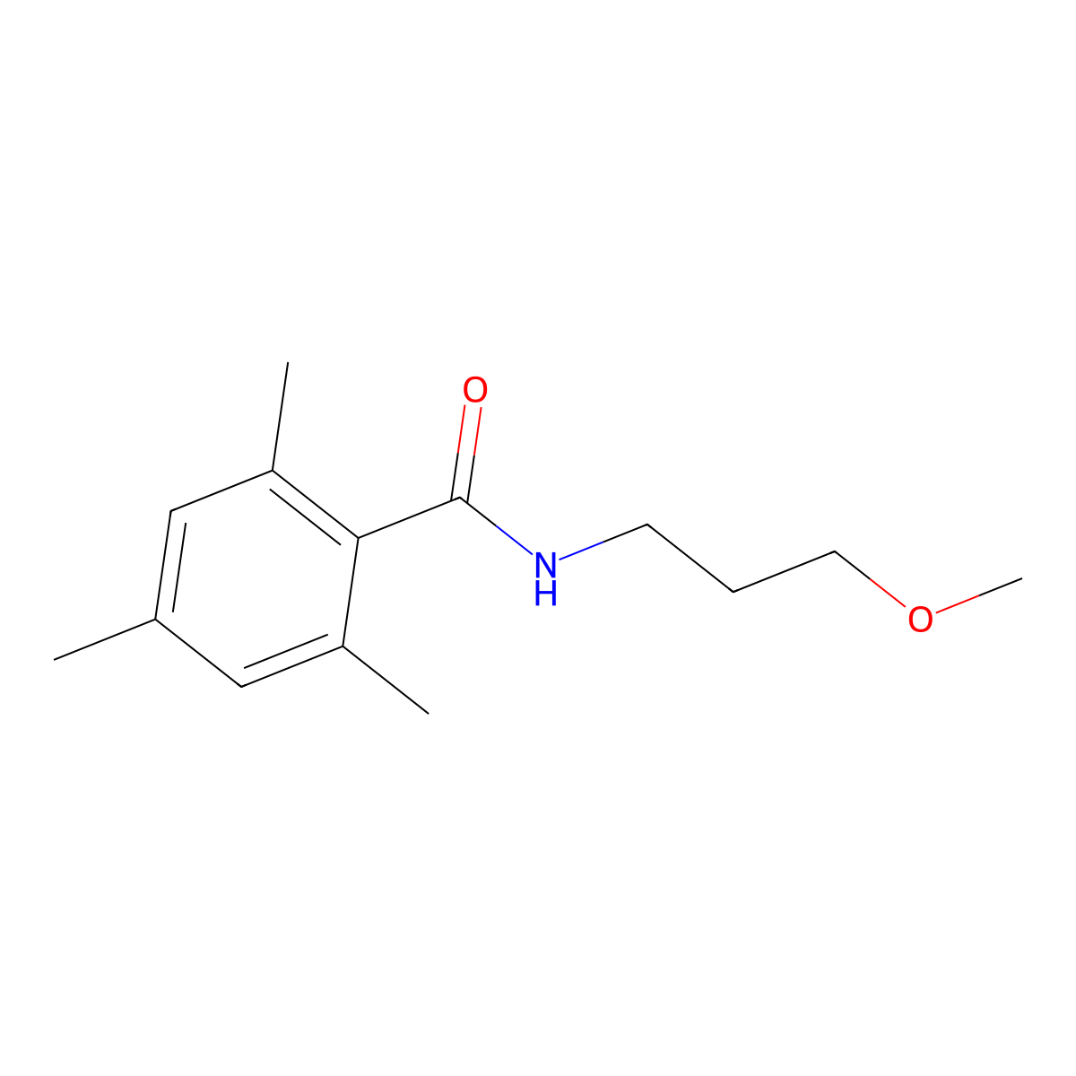 N-(3-Methoxypropyl)-2,4,6-trimethylbenzamide molecular structure, CAS 1798078-32-6