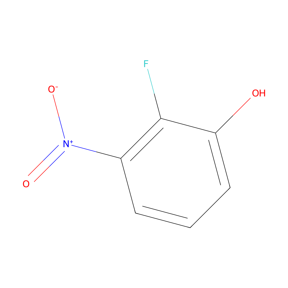 2-Fluoro-3-nitrophenol molecular structure, CAS 179816-26-3