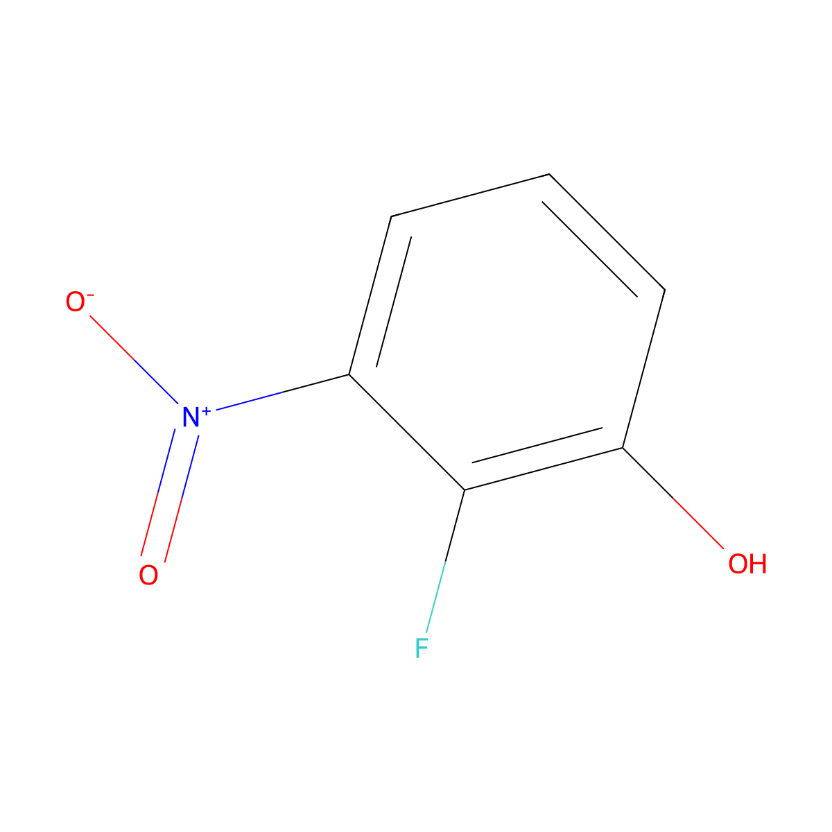 2-Fluoro-3-nitrophenol molecular structure, CAS 179816-26-3