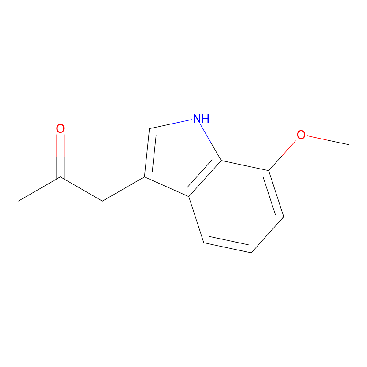 1-(7-methoxy-1H-indol-3-yl)propan-2-one molecular structure, CAS 179819-71-7