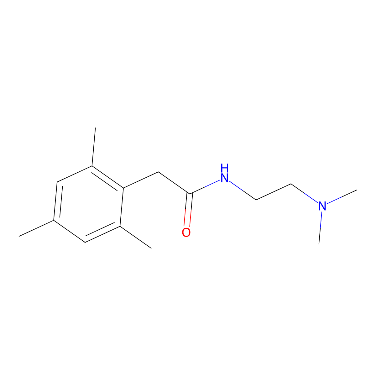 N-[2-(Dimethylamino)ethyl]-2,4,6-trimethylbenzeneacetamide molecular structure, CAS 1798197-25-7