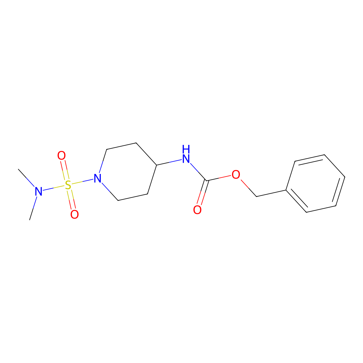 benzyl N-[1-(dimethylsulfamoyl)piperidin-4-yl]carbamate molecular structure, CAS 1798276-28-4