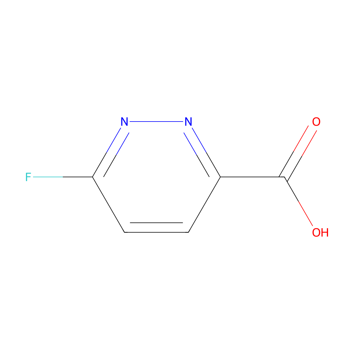 6-Fluoropyridazine-3-carboxylic acid molecular structure, CAS 1798282-48-0