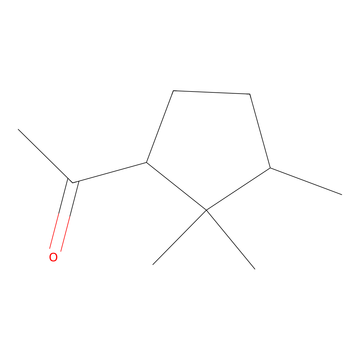 1-(2,2,3-Trimethylcyclopentyl)ethanone molecular structure, CAS 17983-22-1