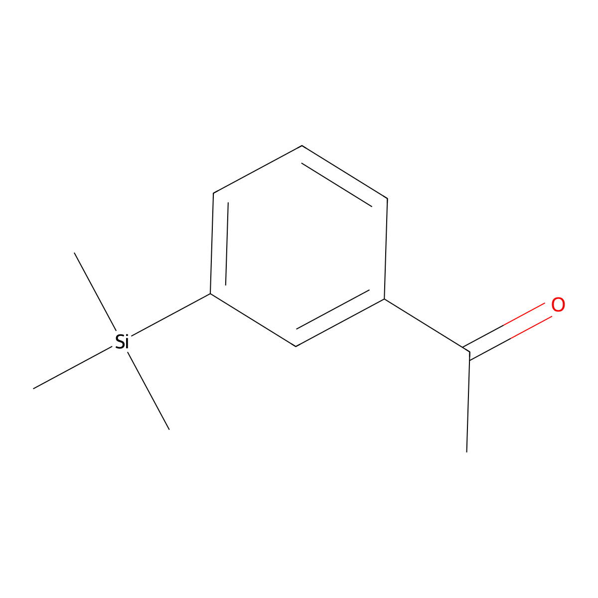 1-(3-(Trimethylsilyl)phenyl)ethanone molecular structure, CAS 17983-62-9