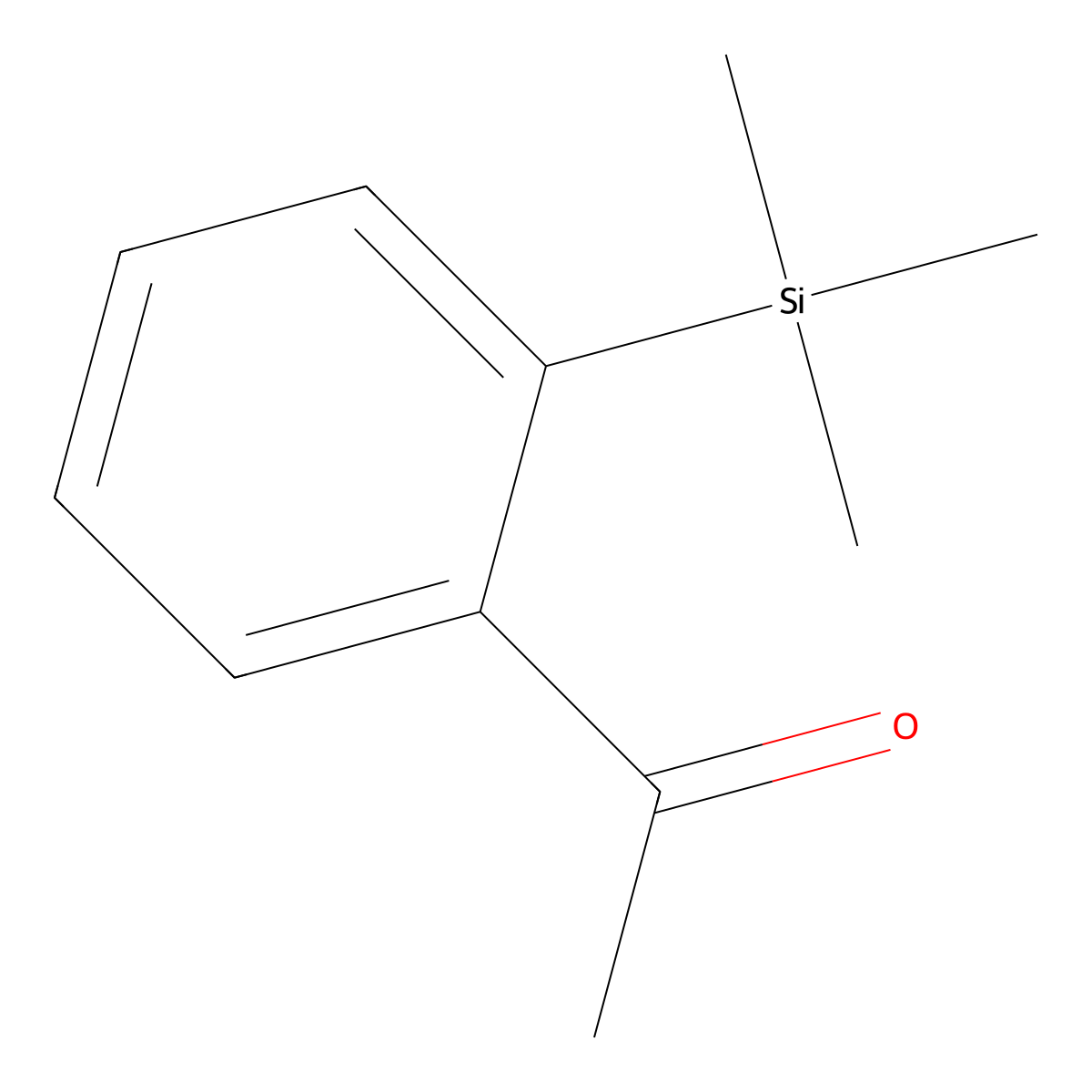 1-[2-(Trimethylsilyl)phenyl]ethan-1-one molecular structure, CAS 17983-63-0