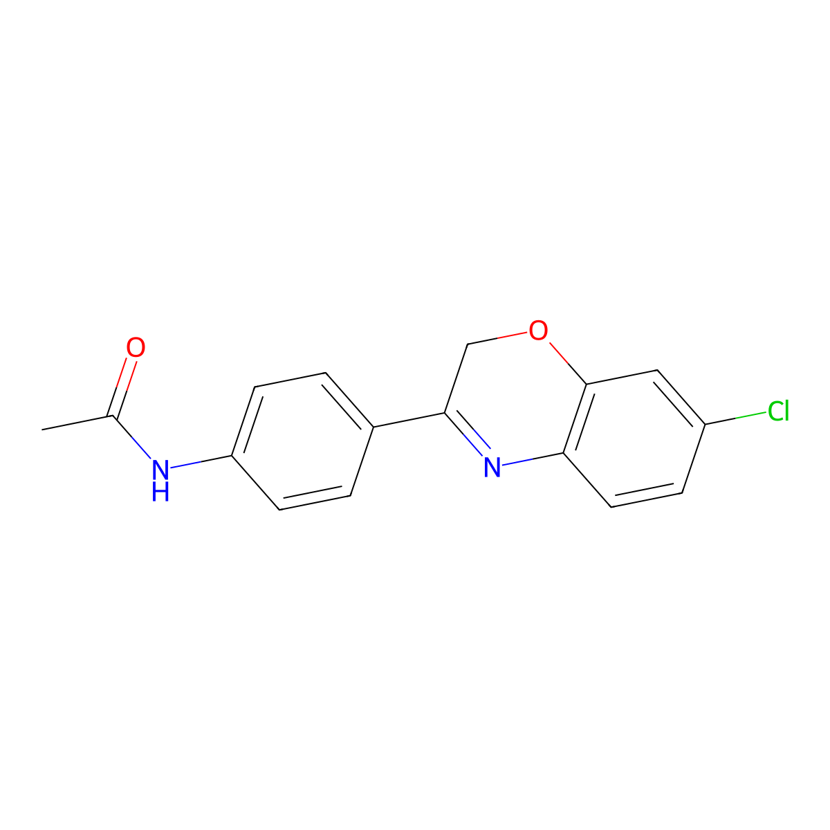 N-[4-(7-Chloro-2H-1,4-benzoxazin-3-yl)phenyl]acetamide molecular structure, CAS 1798331-92-6