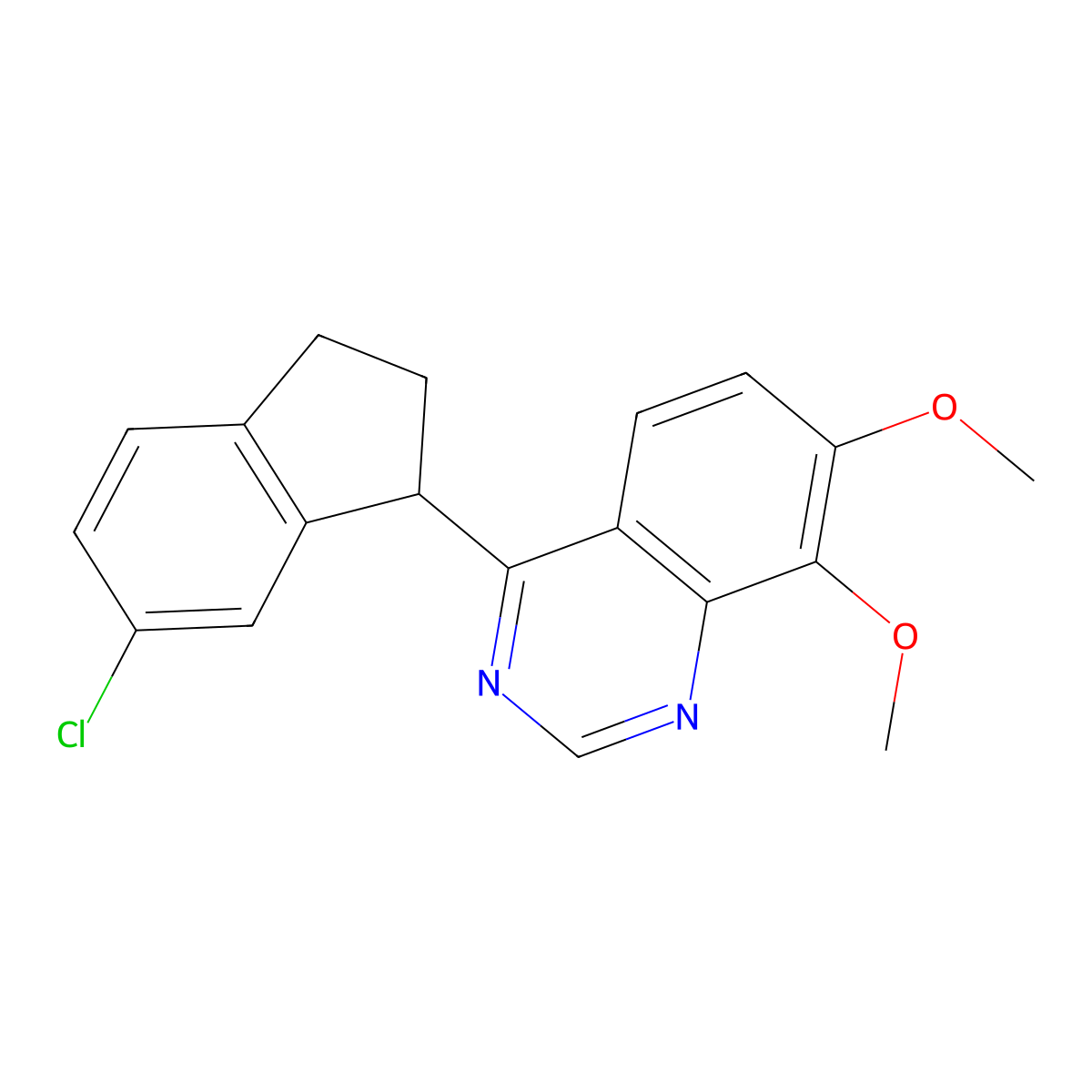 4-[(1S)-6-chloro-2,3-dihydro-1H-inden-1-yl]-7,8-dimethoxyquinazoline molecular structure, CAS 1798334-07-2
