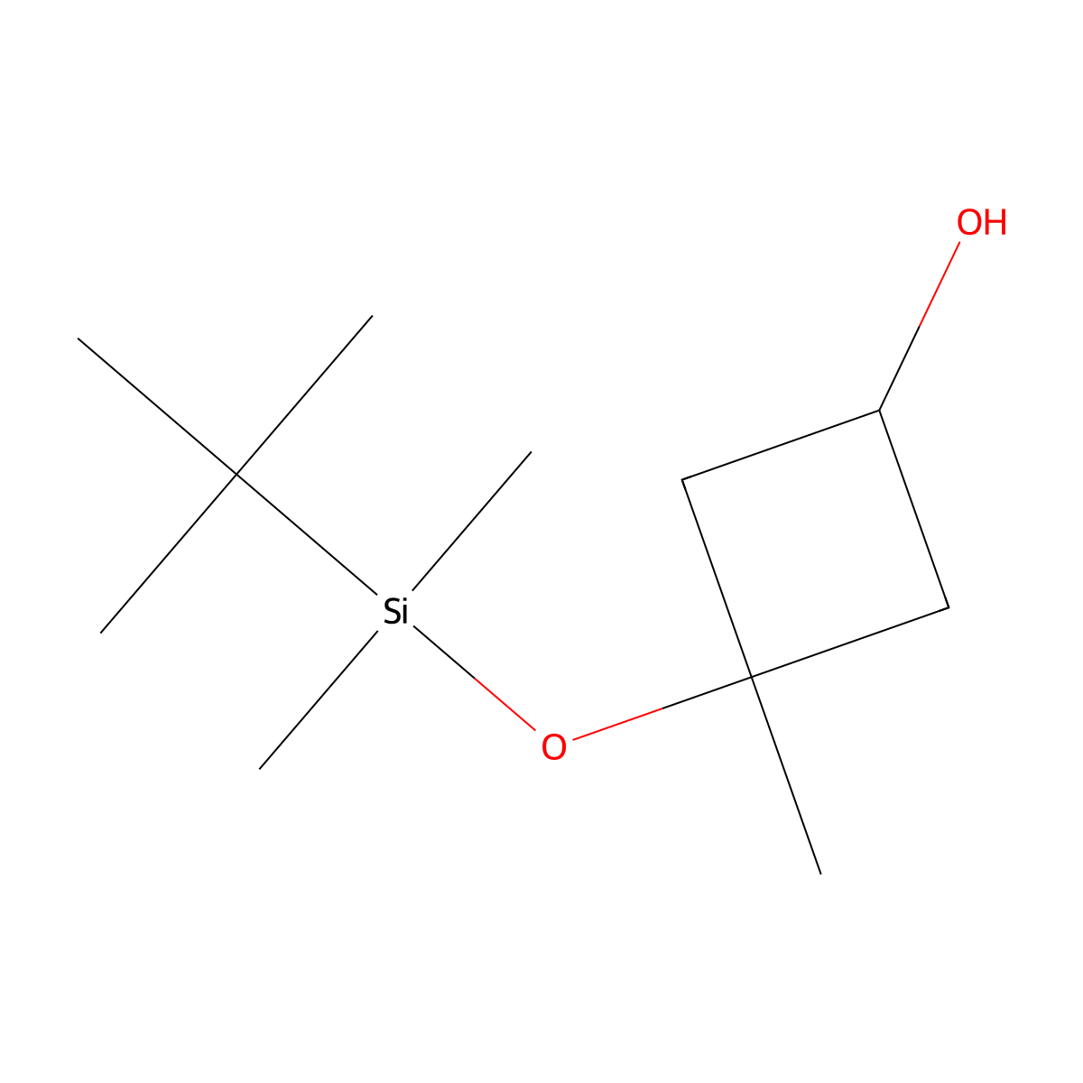 3-((Tert-butyldimethylsilyl)oxy)-3-methylcyclobutan-1-OL molecular structure, CAS 1798336-99-8