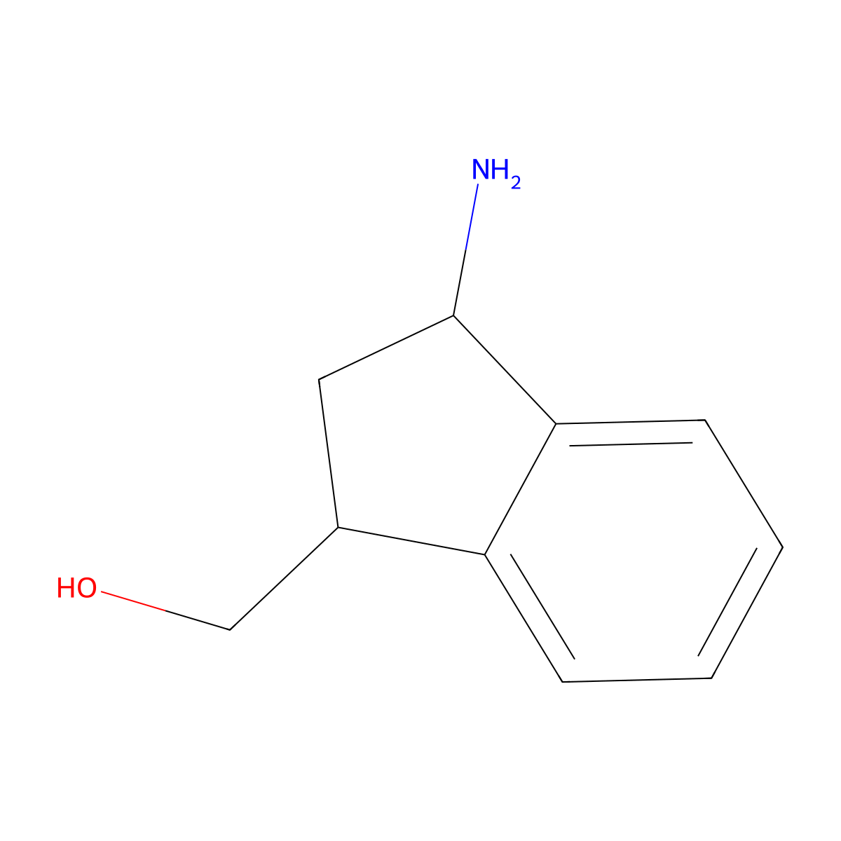 (3-Amino-2,3-dihydro-1H-inden-1-yl)methanol molecular structure, CAS 1798388-88-1