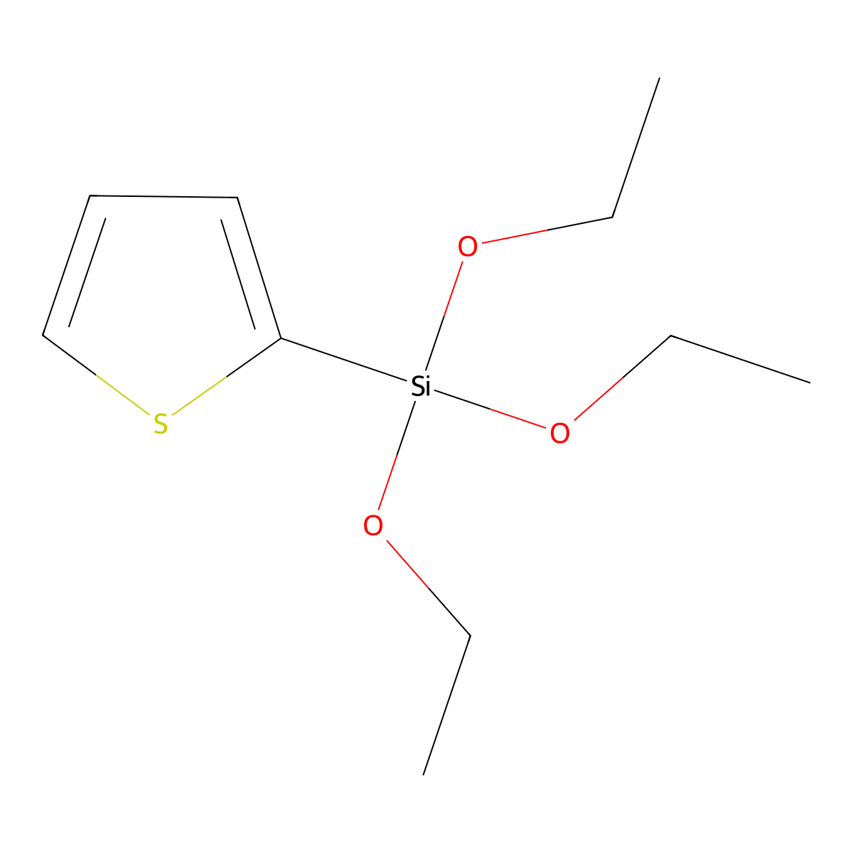 Triethoxy-2-thienylsilane molecular structure, CAS 17984-89-3