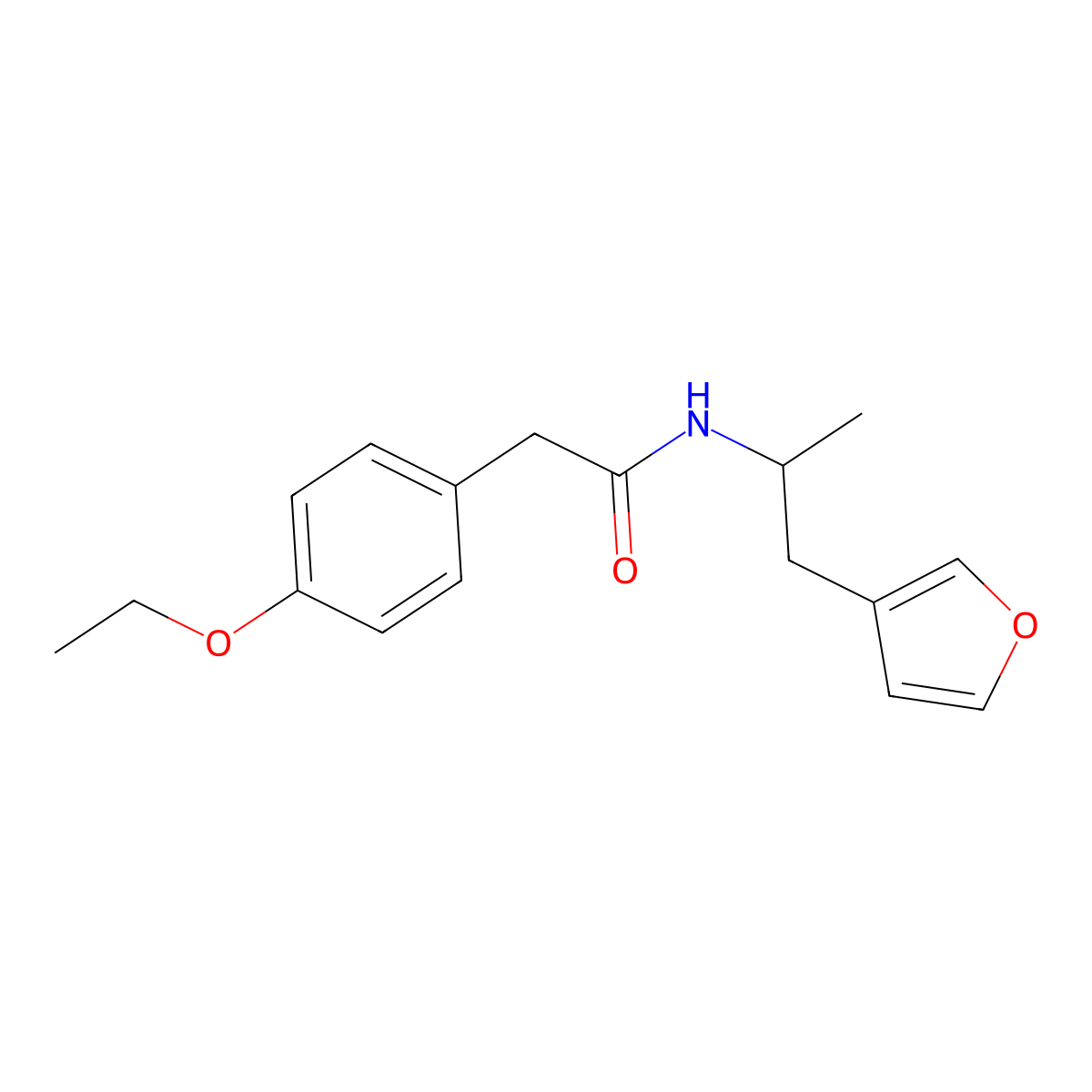 2-(4-ethoxyphenyl)-N-[1-(furan-3-yl)propan-2-yl]acetamide molecular structure, CAS 1798459-00-3