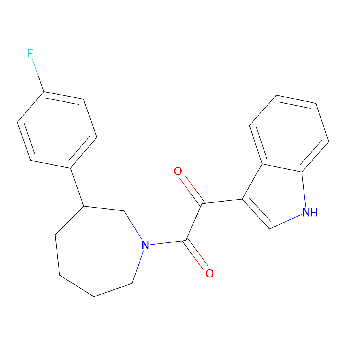 1-[3-(4-fluorophenyl)azepan-1-yl]-2-(1H-indol-3-yl)ethane-1,2-dione molecular structure, CAS 1798459-02-5