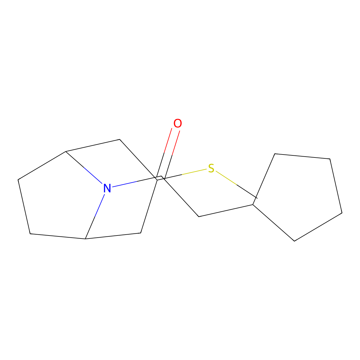 2-cyclopentyl-1-((1R,5S)-3-(methylthio)-8-azabicyclo[3.2.1]octan-8-yl)ethanone molecular structure, CAS 1798460-47-5