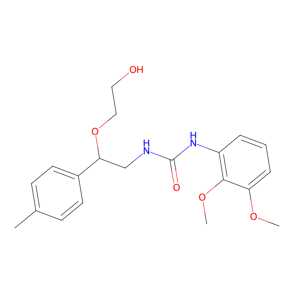 1-(2,3-Dimethoxyphenyl)-3-(2-(2-hydroxyethoxy)-2-(p-tolyl)ethyl)urea molecular structure, CAS 1798484-08-8