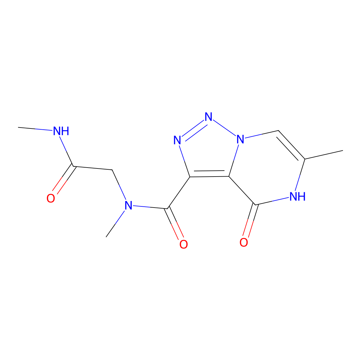 N,6-dimethyl-N-(2-(methylamino)-2-oxoethyl)-4-oxo-4,5-dihydro-[1,2,3]triazolo[1,5-a]pyrazine-3-carboxamide molecular structure, CAS 1798484-25-9