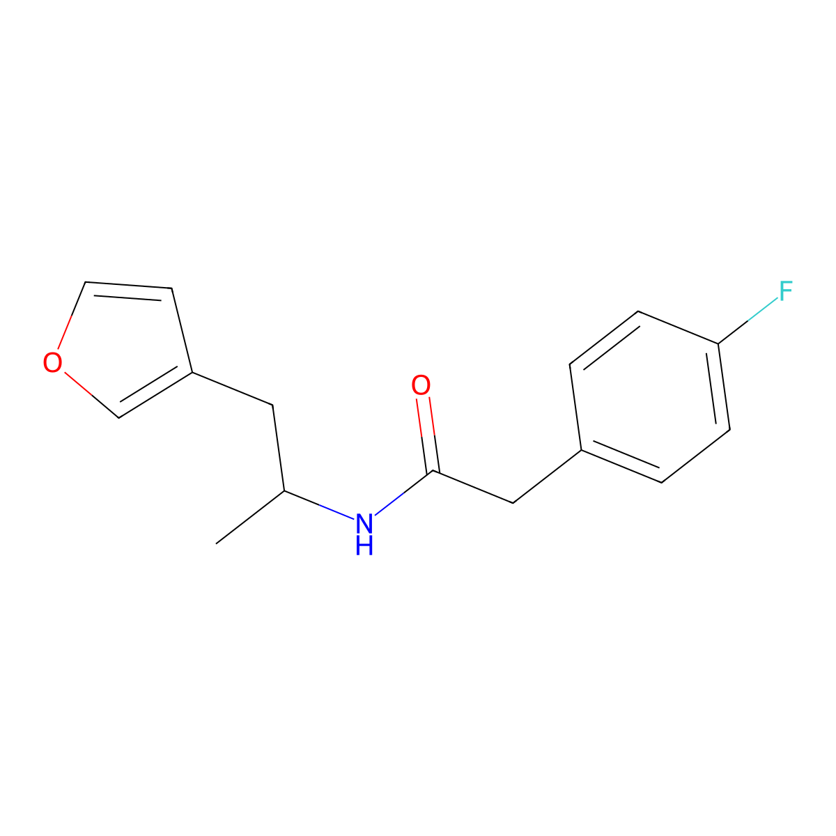 2-(4-fluorophenyl)-N-[1-(furan-3-yl)propan-2-yl]acetamide molecular structure, CAS 1798486-17-5