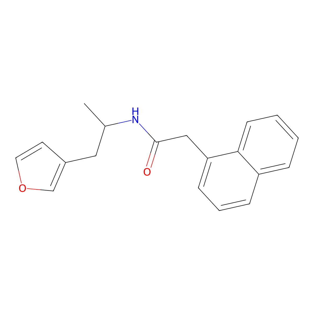 N-(1-(furan-3-yl)propan-2-yl)-2-(naphthalen-1-yl)acetamide molecular structure, CAS 1798486-37-9