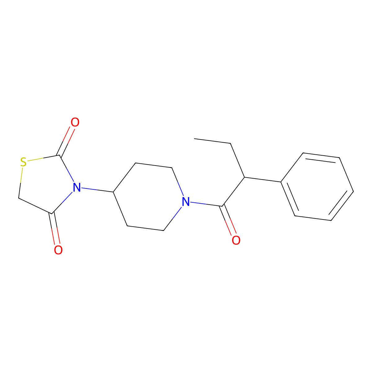 3-(1-(2-Phenylbutanoyl)piperidin-4-yl)thiazolidine-2,4-dione molecular structure, CAS 1798486-40-4