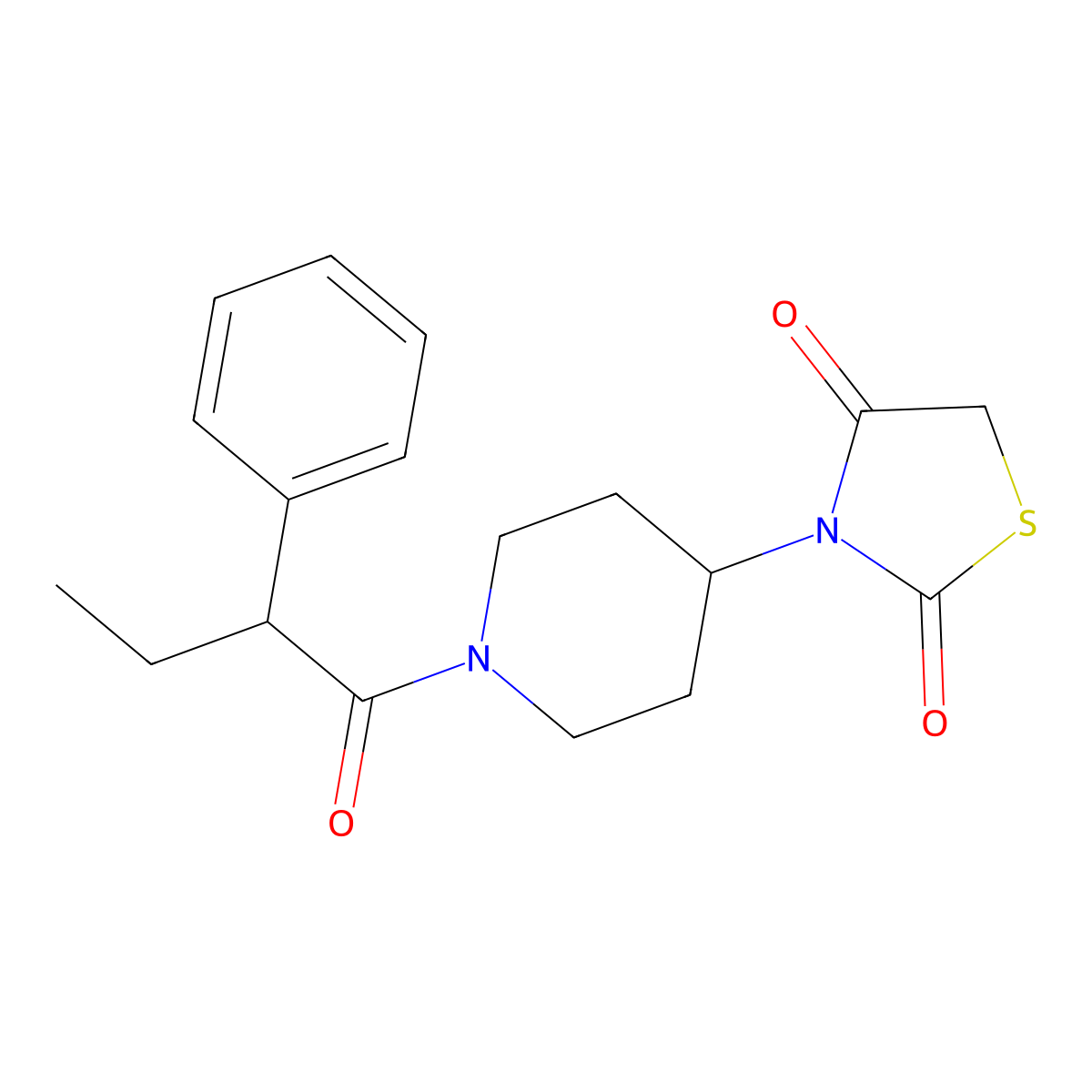 3-(1-(2-Phenylbutanoyl)piperidin-4-yl)thiazolidine-2,4-dione molecular structure, CAS 1798486-40-4