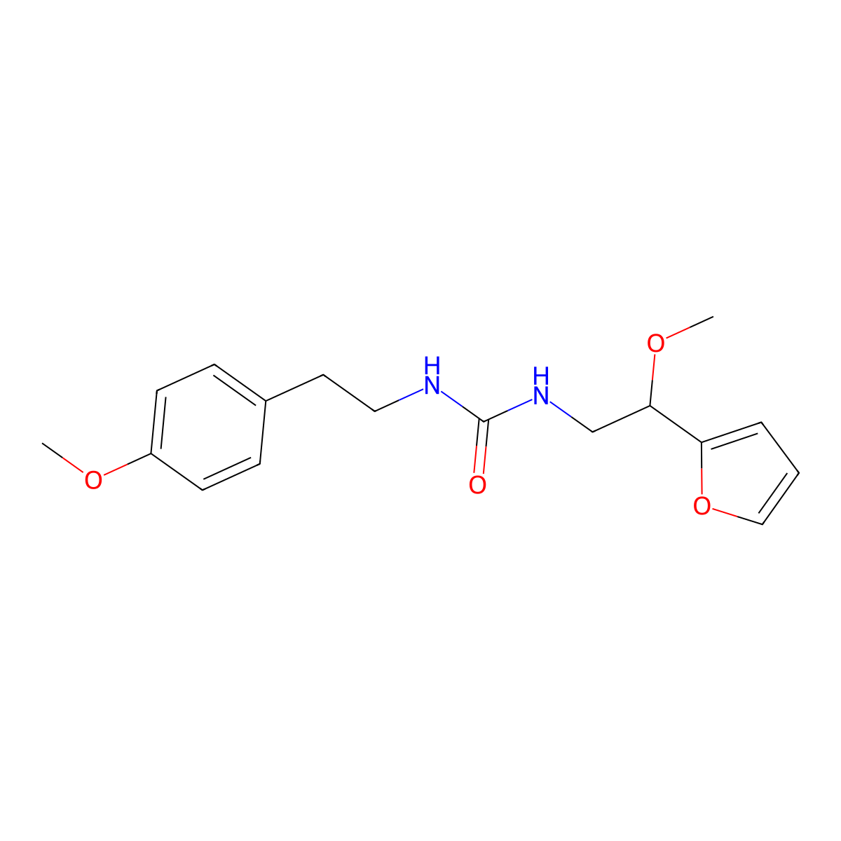 1-(2-(Furan-2-yl)-2-methoxyethyl)-3-(4-methoxyphenethyl)urea molecular structure, CAS 1798486-86-8