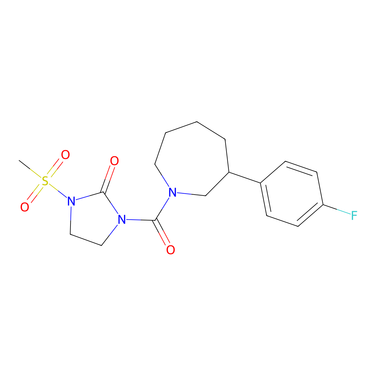 1-(3-(4-Fluorophenyl)azepane-1-carbonyl)-3-(methylsulfonyl)imidazolidin-2-one molecular structure, CAS 1798487-44-1