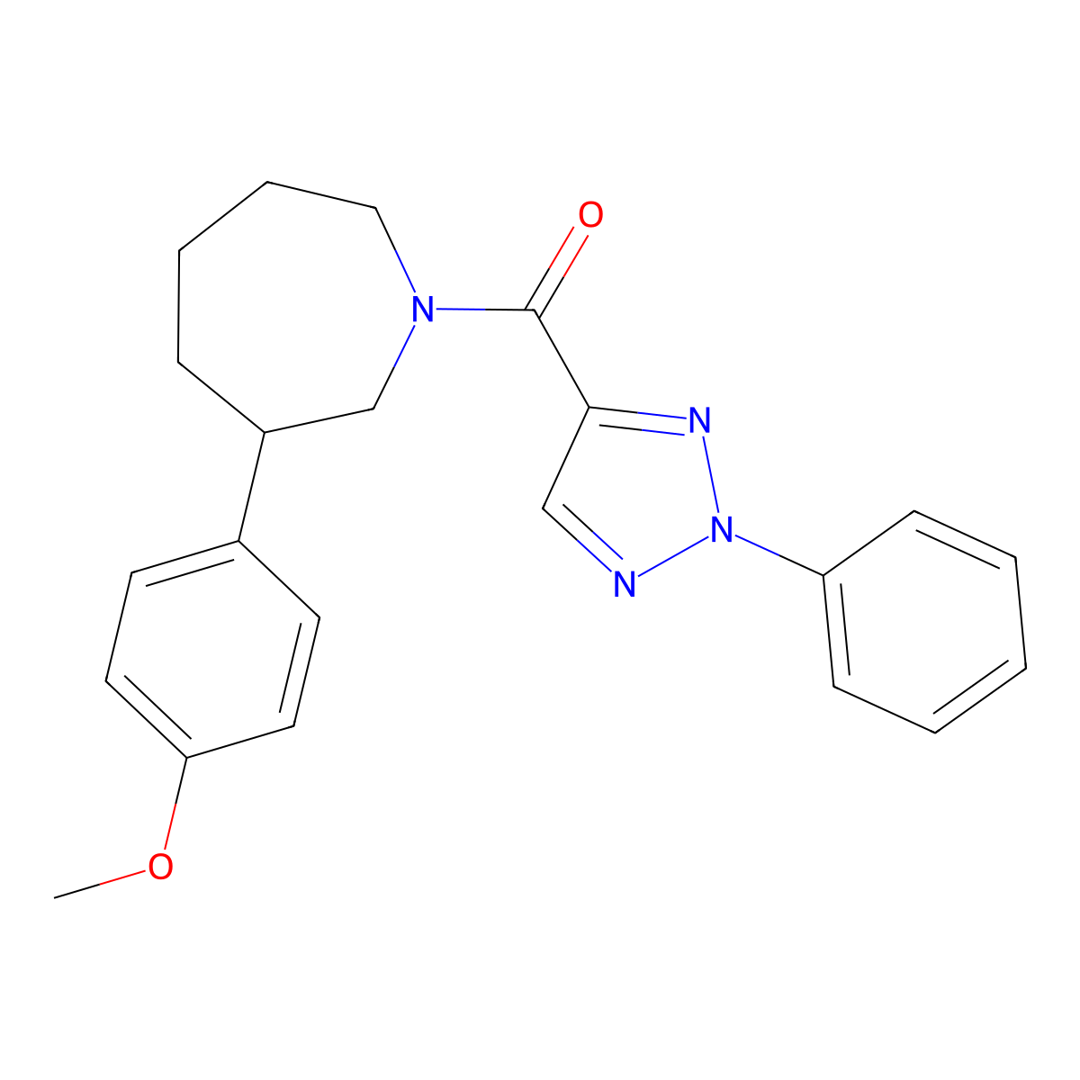 (3-(4-methoxyphenyl)azepan-1-yl)(2-phenyl-2H-1,2,3-triazol-4-yl)methanone molecular structure, CAS 1798487-56-5