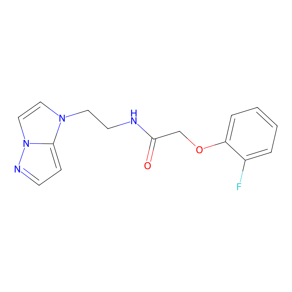 N-(2-(1H-imidazo[1,2-b]pyrazol-1-yl)ethyl)-2-(2-fluorophenoxy)acetamide molecular structure, CAS 1798512-84-1