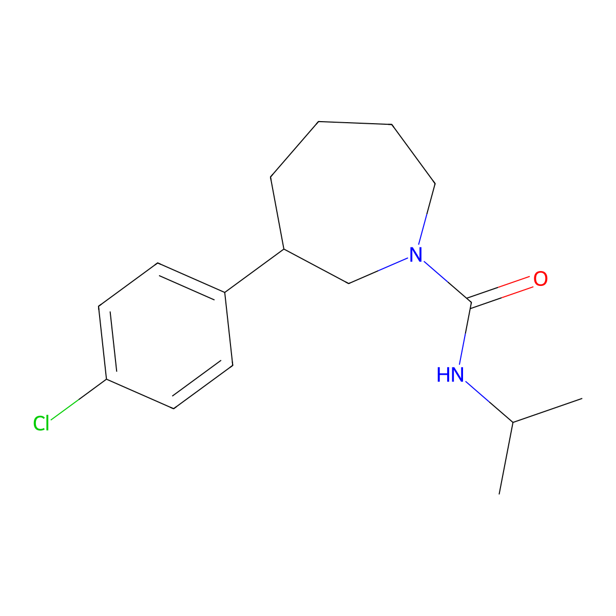 3-(4-chlorophenyl)-N-isopropylazepane-1-carboxamide molecular structure, CAS 1798513-20-8