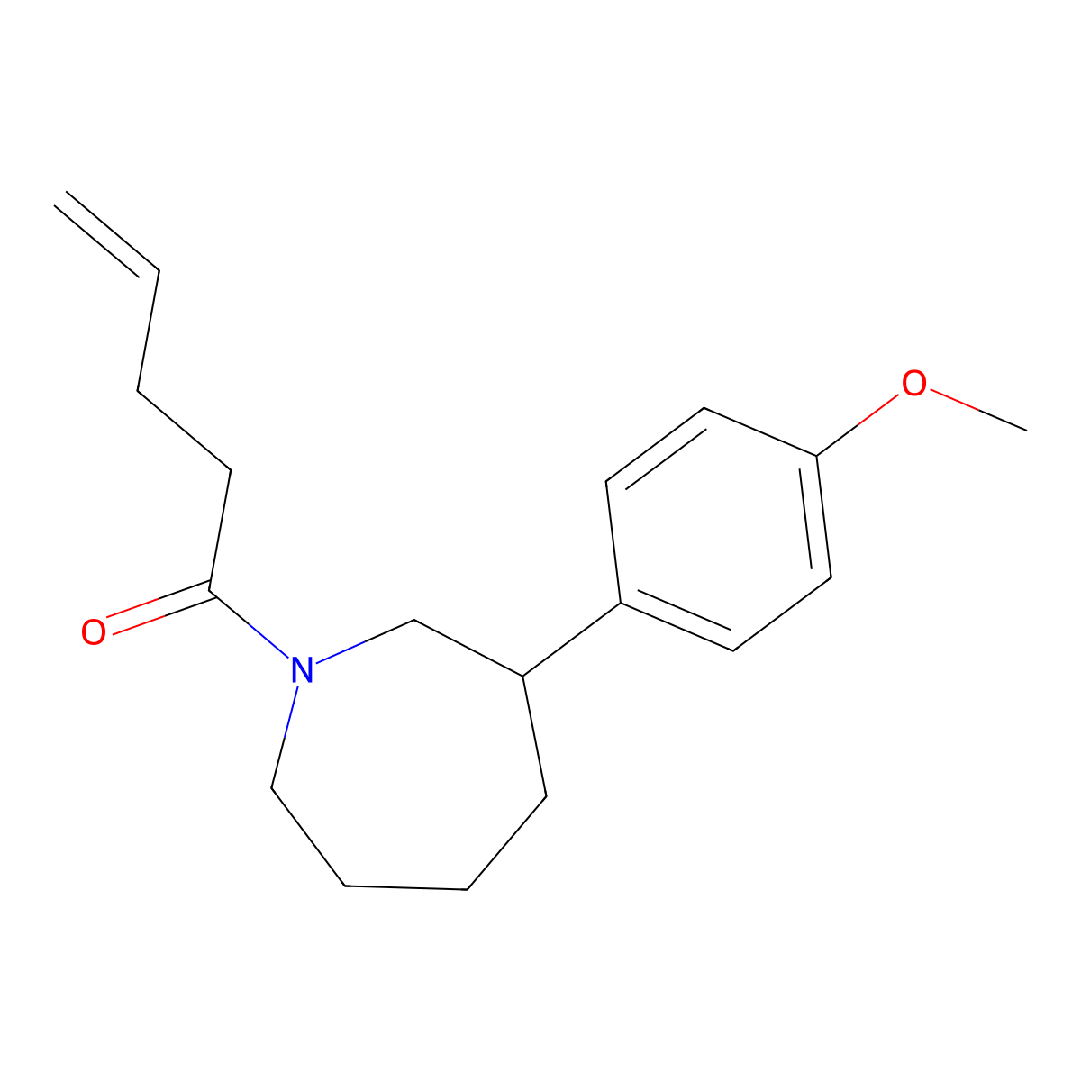 1-[3-(4-Methoxyphenyl)azepan-1-yl]pent-4-en-1-one molecular structure, CAS 1798513-33-3