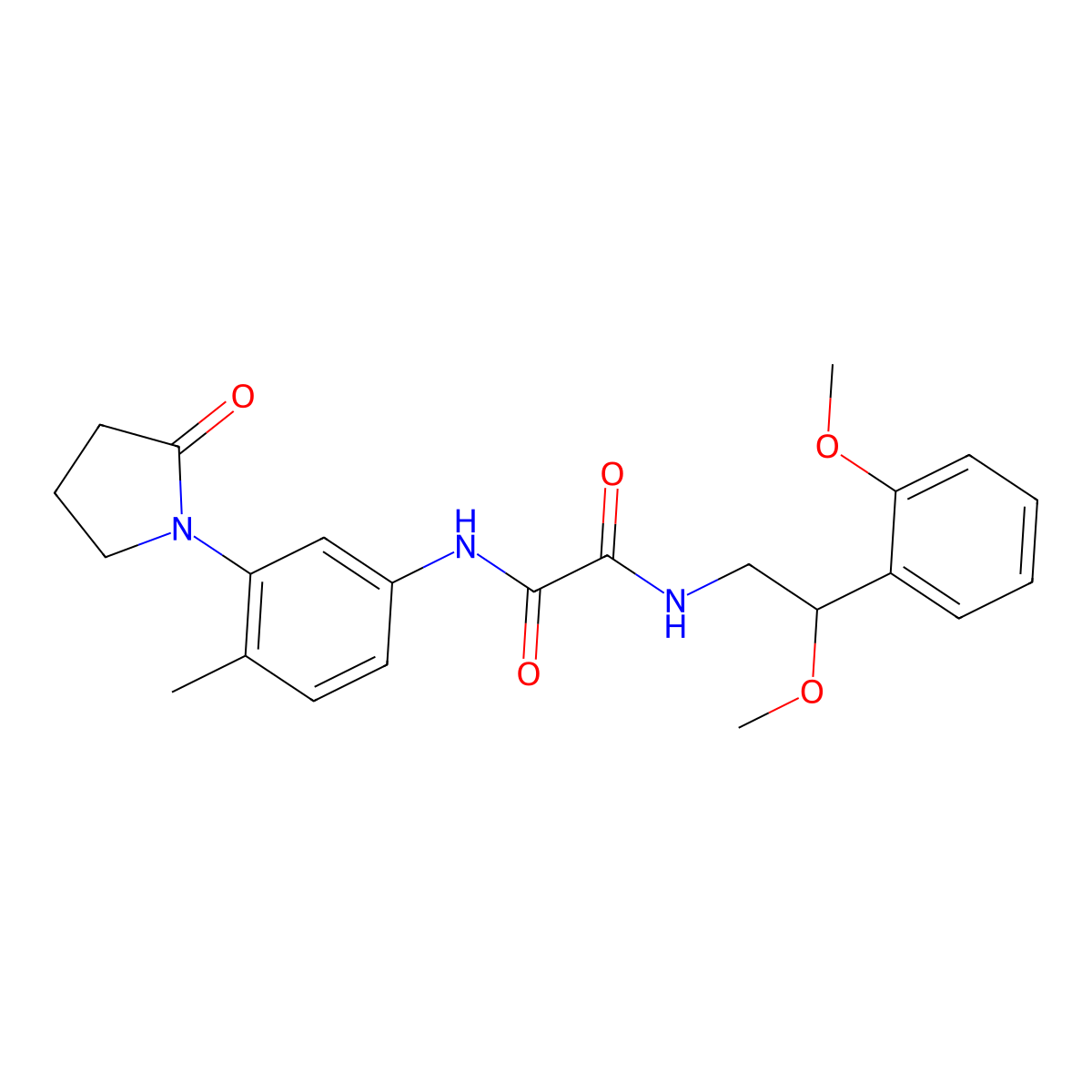 N1-(2-methoxy-2-(2-methoxyphenyl)ethyl)-N2-(4-methyl-3-(2-oxopyrrolidin-1-yl)phenyl)oxalamide molecular structure, CAS 1798515-32-8