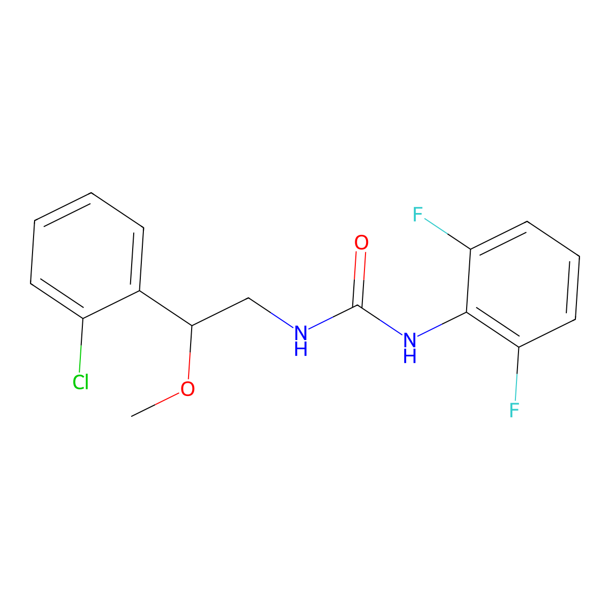 1-(2-(2-Chlorophenyl)-2-methoxyethyl)-3-(2,6-difluorophenyl)urea molecular structure, CAS 1798516-18-3