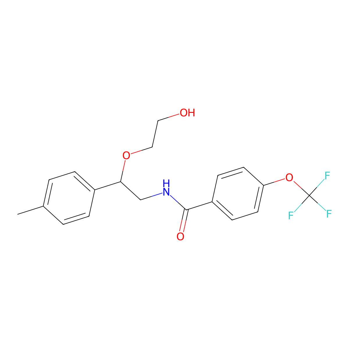 N-(2-(2-hydroxyethoxy)-2-(p-tolyl)ethyl)-4-(trifluoromethoxy)benzamide molecular structure, CAS 1798523-92-8