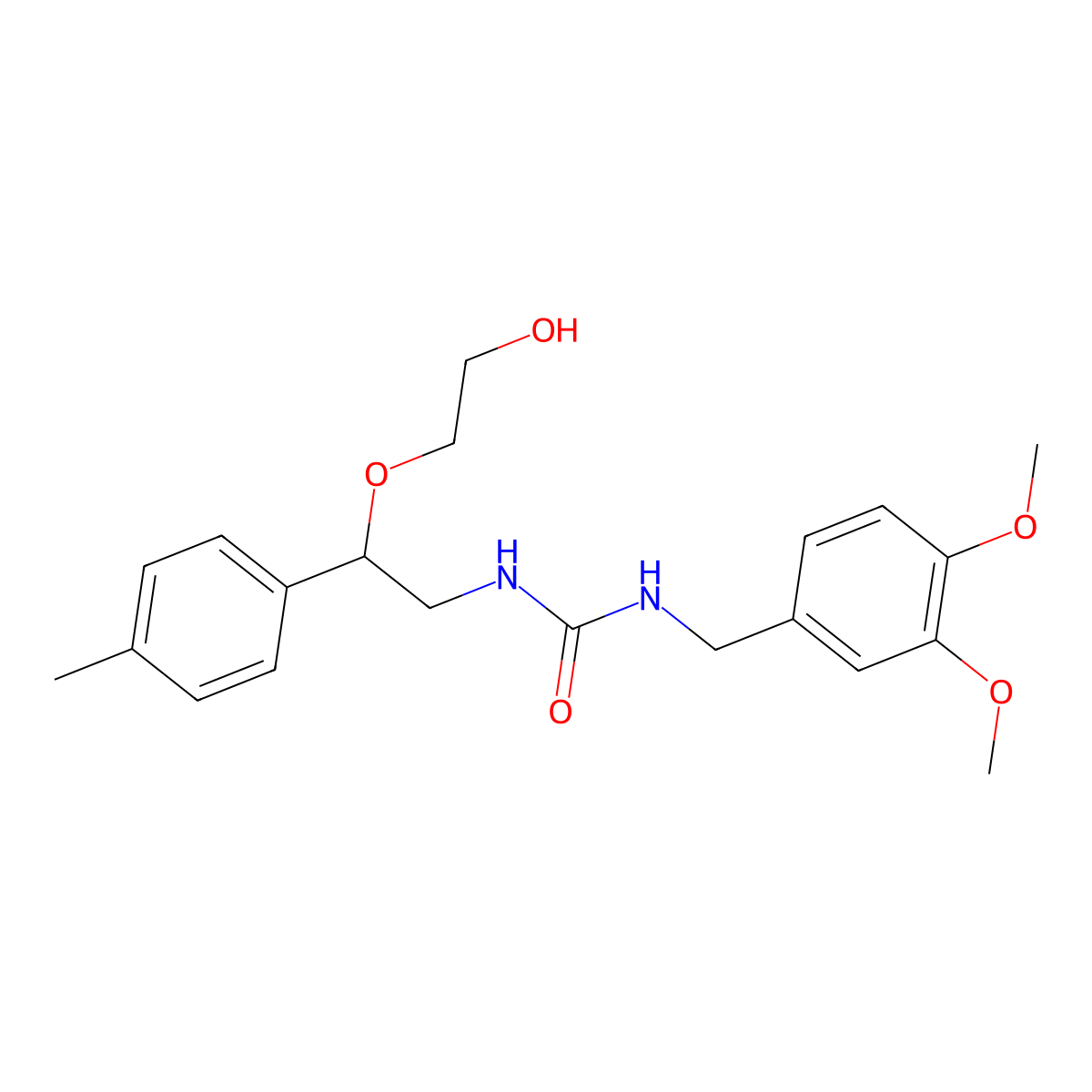 1-(3,4-Dimethoxybenzyl)-3-(2-(2-hydroxyethoxy)-2-(p-tolyl)ethyl)urea molecular structure, CAS 1798524-10-3