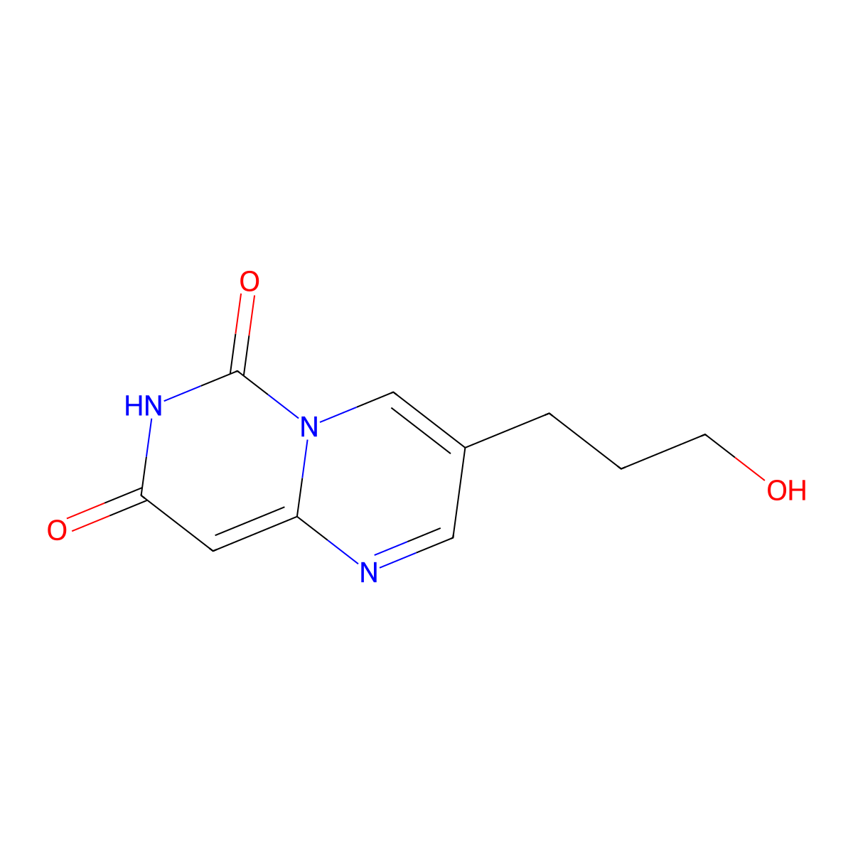 3-(3-hydroxypropyl)-6H-pyrimido[1,6-a]pyrimidine-6,8(7H)-dione molecular structure, CAS 1798538-66-5