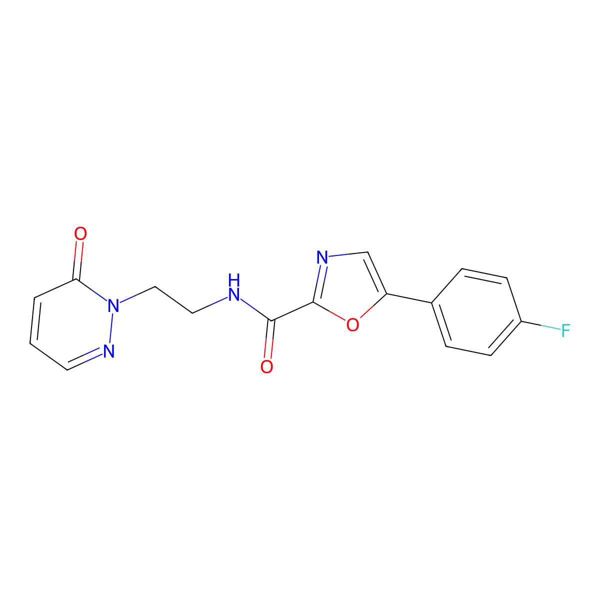 5-(4-fluorophenyl)-N-(2-(6-oxopyridazin-1(6H)-yl)ethyl)oxazole-2-carboxamide molecular structure, CAS 1798538-94-9