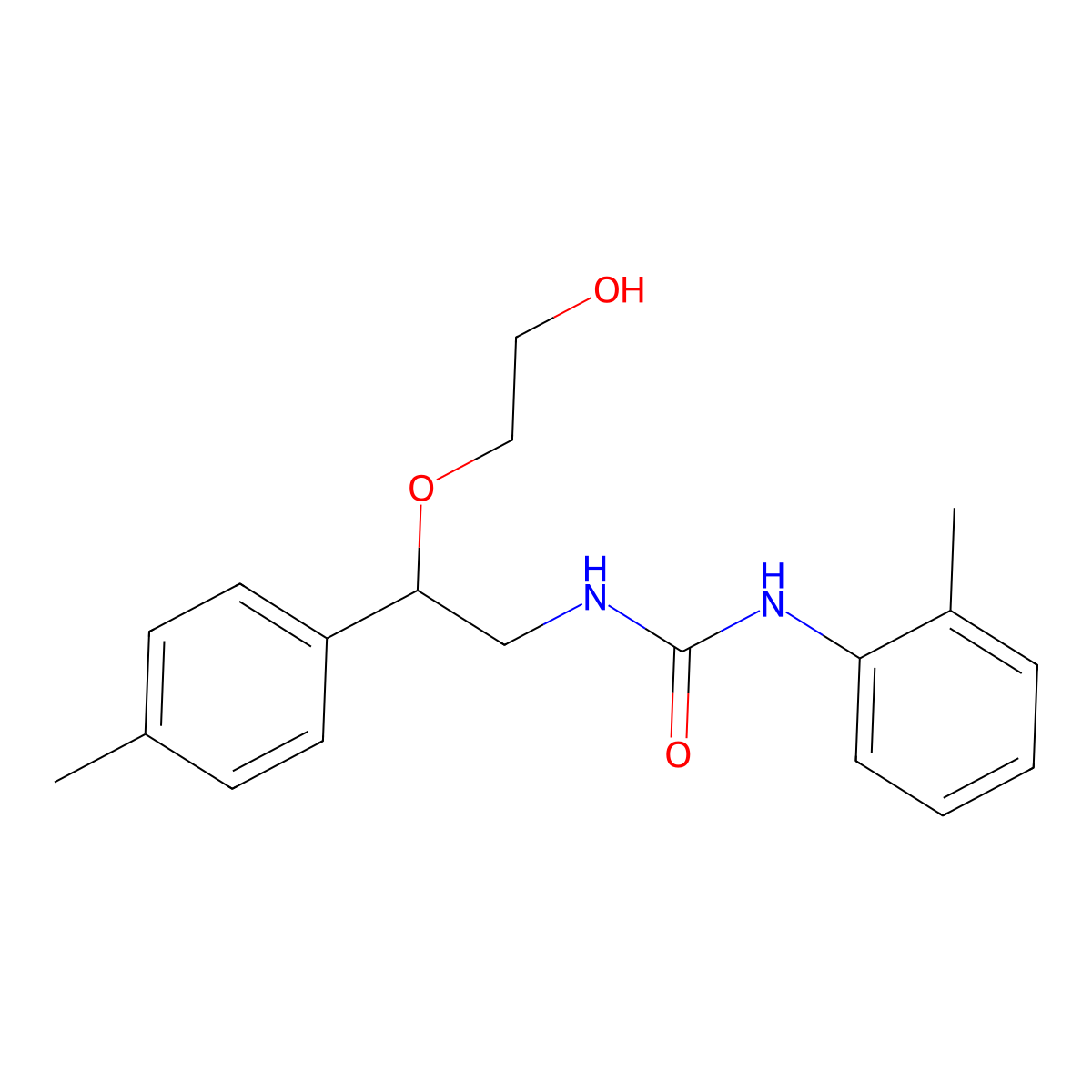 1-(2-(2-Hydroxyethoxy)-2-(p-tolyl)ethyl)-3-(o-tolyl)urea molecular structure, CAS 1798540-69-8