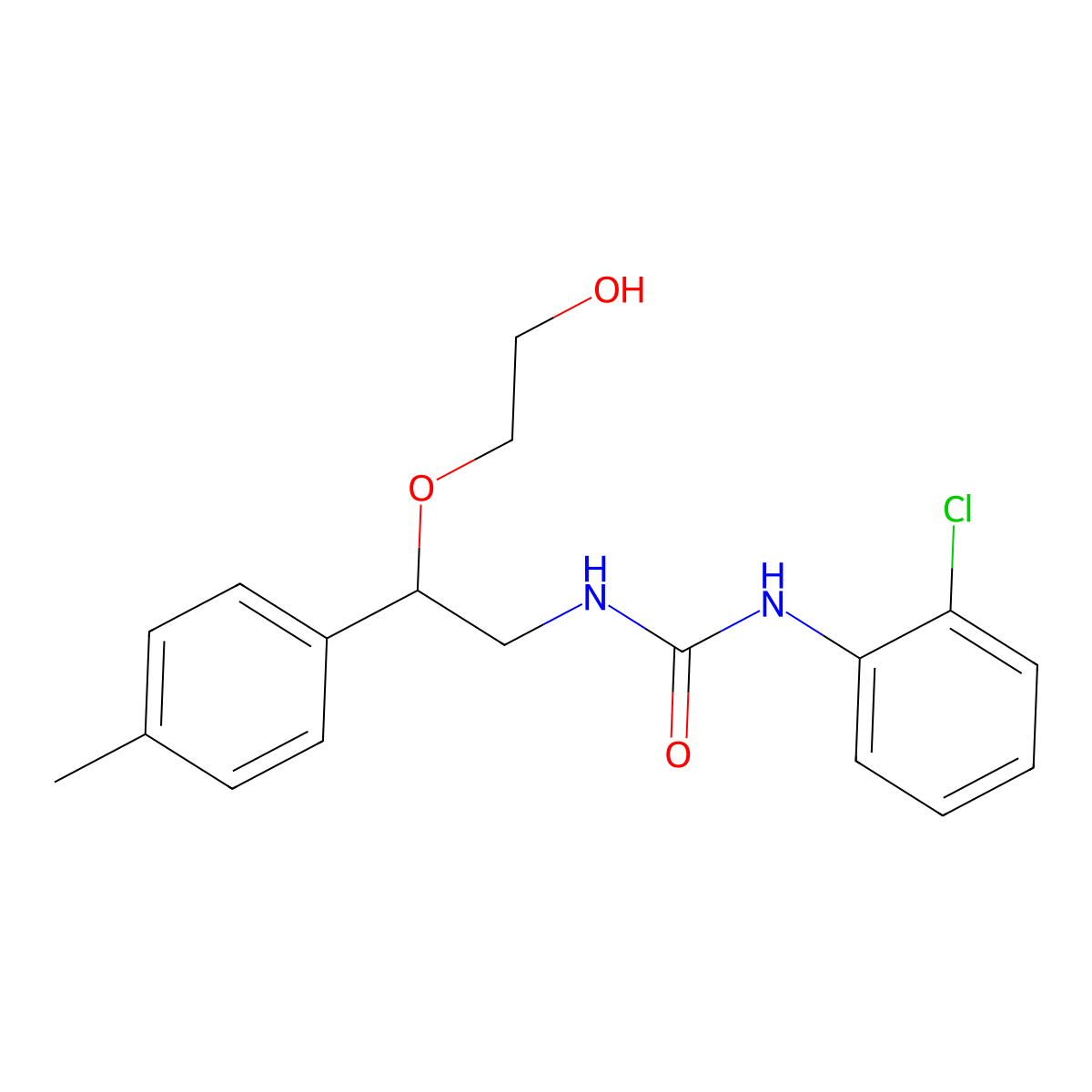 1-(2-Chlorophenyl)-3-(2-(2-hydroxyethoxy)-2-(p-tolyl)ethyl)urea molecular structure, CAS 1798540-74-5