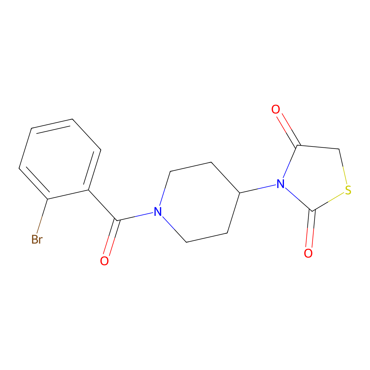 3-(1-(2-Bromobenzoyl)piperidin-4-yl)thiazolidine-2,4-dione molecular structure, CAS 1798542-99-0