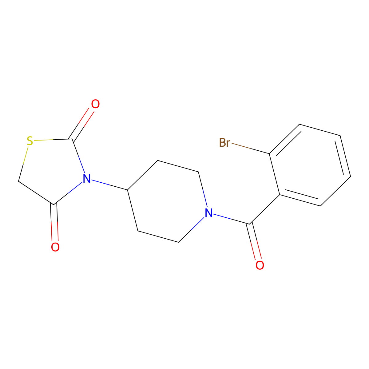 3-(1-(2-Bromobenzoyl)piperidin-4-yl)thiazolidine-2,4-dione molecular structure, CAS 1798542-99-0