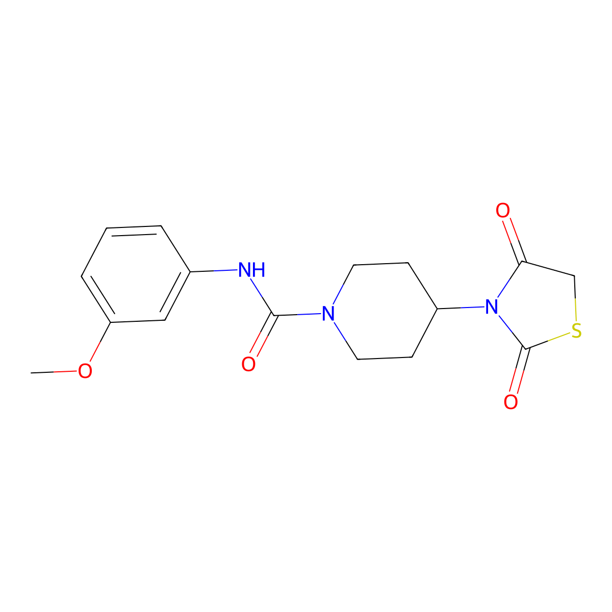 4-(2,4-dioxothiazolidin-3-yl)-N-(3-methoxyphenyl)piperidine-1-carboxamide molecular structure, CAS 1798543-09-5
