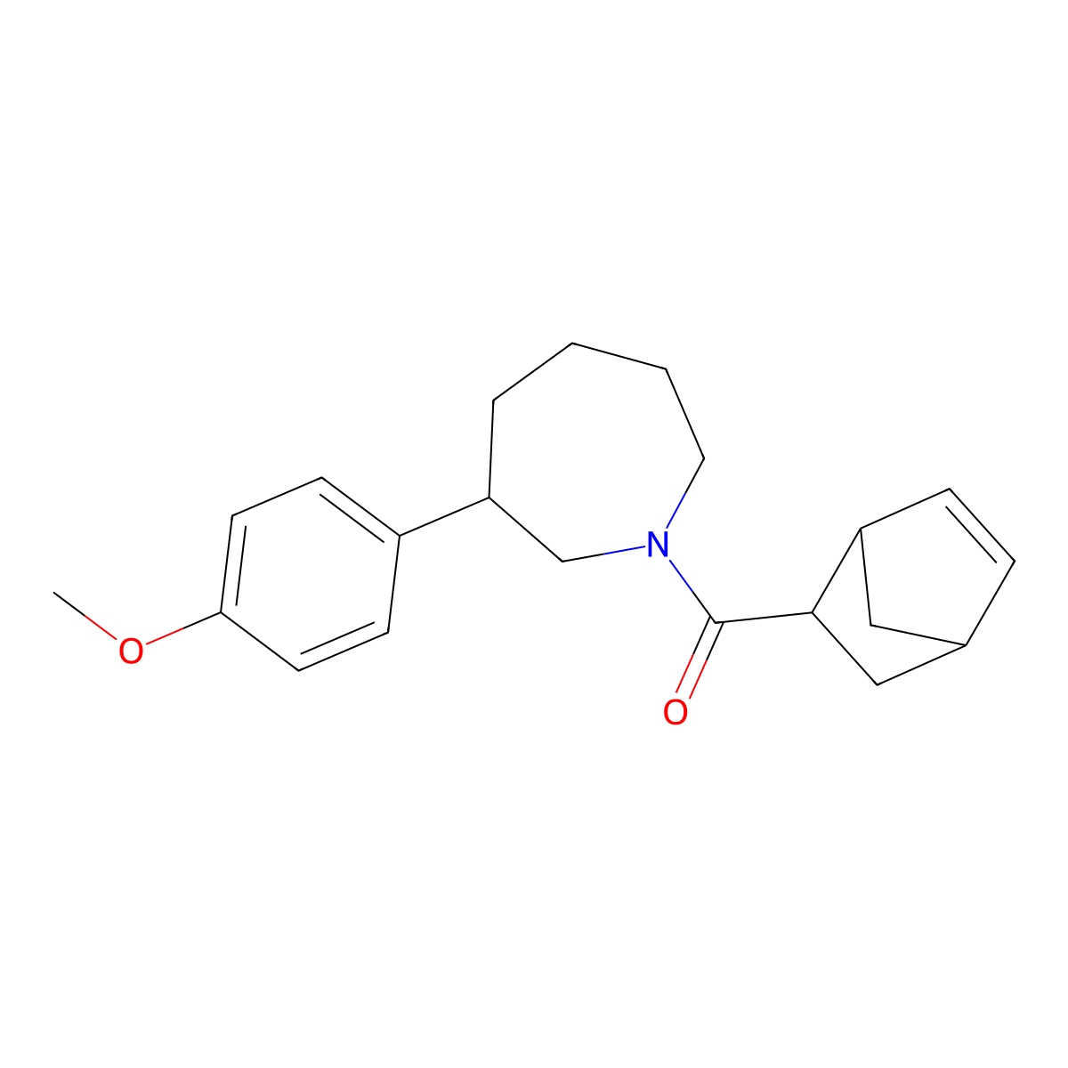 Bicyclo[2.2.1]hept-5-en-2-yl(3-(4-methoxyphenyl)azepan-1-yl)methanone molecular structure, CAS 1798545-46-6